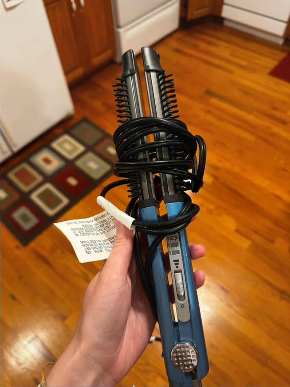 BaByliss Nano Titanium Hot Air Brush in Metallic Blue - Picture 2 of 2